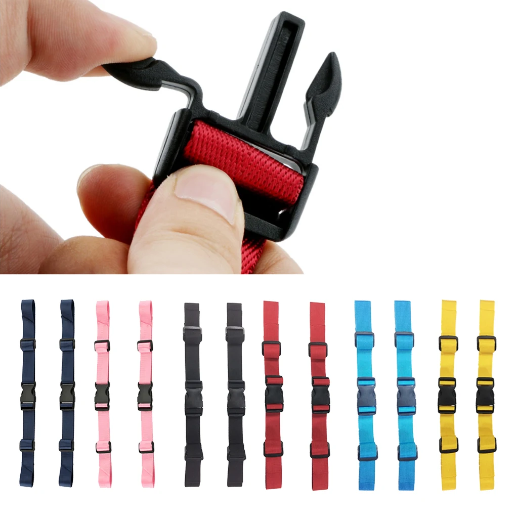 2 Pcs Universal Nylon Backpack Webbing Chest Harness Belts Waist Strap Buckle Gear Clips for Camping Hiking Climbing Accessory
