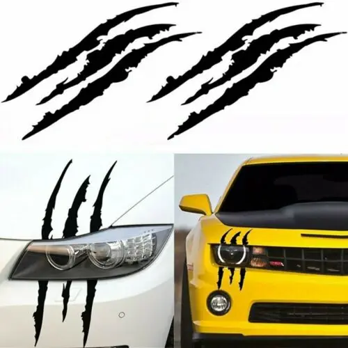 

Monster Claws Headlight Scratch Decal Universal Fit For Most cars
