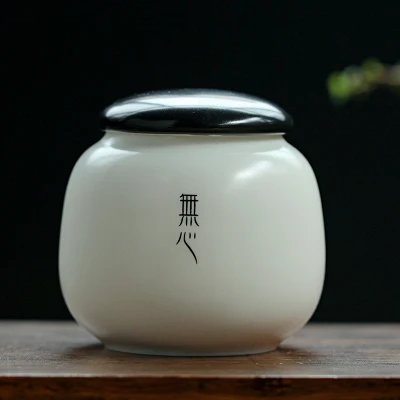 1 шт. WIZAMONY чайная банка Caddy для чая Пуэр Улун китайский фарфор керамическая банка коробочка для чая кунг-фу сундук для хранения - Цвет: L