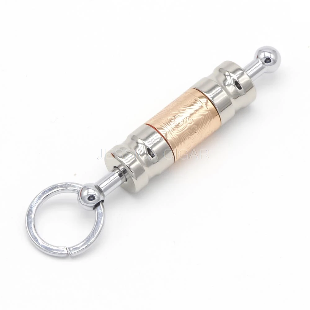 LUBINSKI Classical Removable Cigar Punch Metal Cigar Cutter Puncher 2