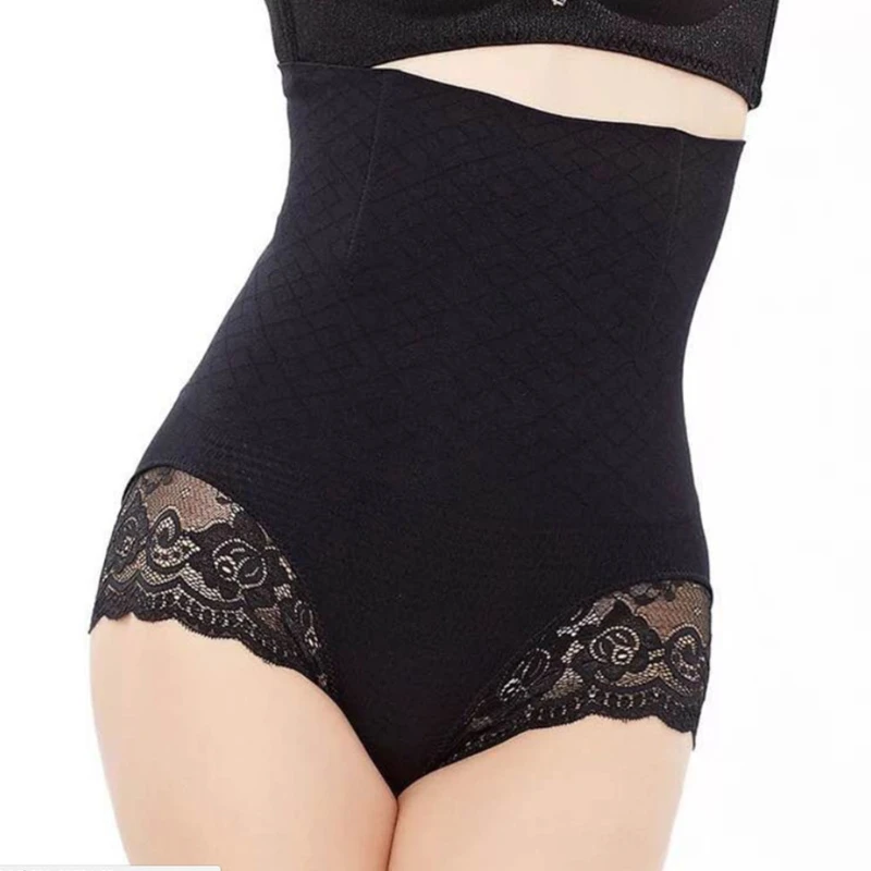 

KLV M/XL Womens Shapewear Seamless Briefs Butts Lifter High Waist Body Shaper Panties Lingerie Intimates Apricot BlackNew