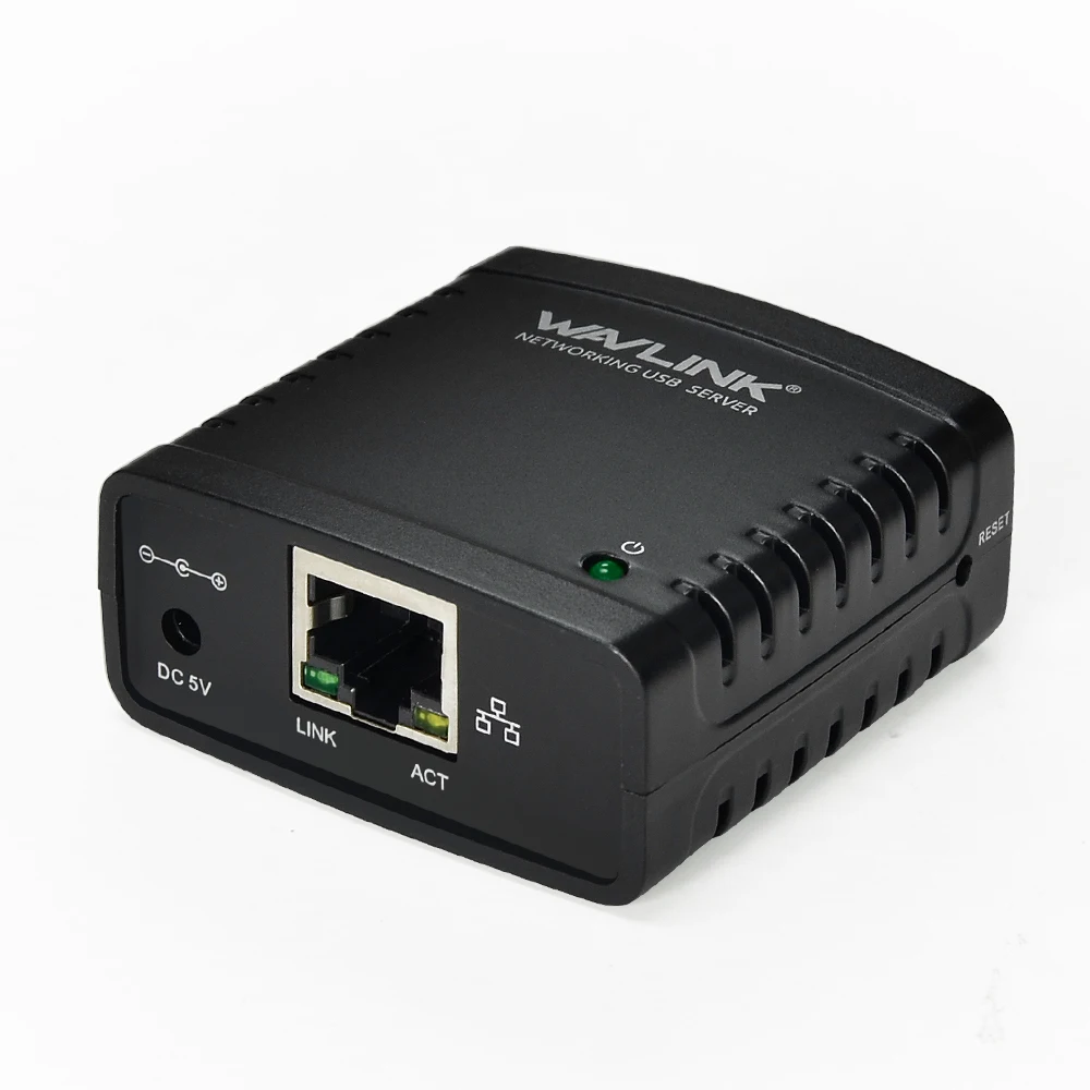 Wavlink USB 2,0 сетевой LRP принт-сервер usb-хаб 100 Мбит/с общий доступ к сетевым принтерам LAN адаптер питания для Windows EU/US/UK plug