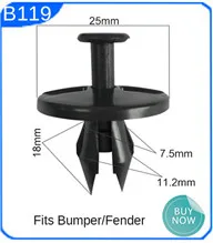 CNIKESIN 50 шт. B32 6 мм отверстие Авто Крепеж багажник автомобиля лайнер бампер крыло Push Тип щит фиксаторы клипсы для BMW X1 X3 X5 X6