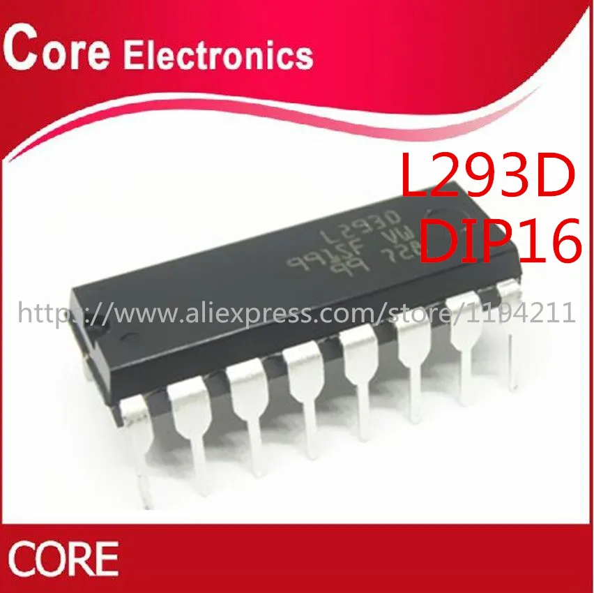 Оригинальный IC 50 шт. L293D DIP16 L293 DIP 293D 16|Интегральные схемы| |