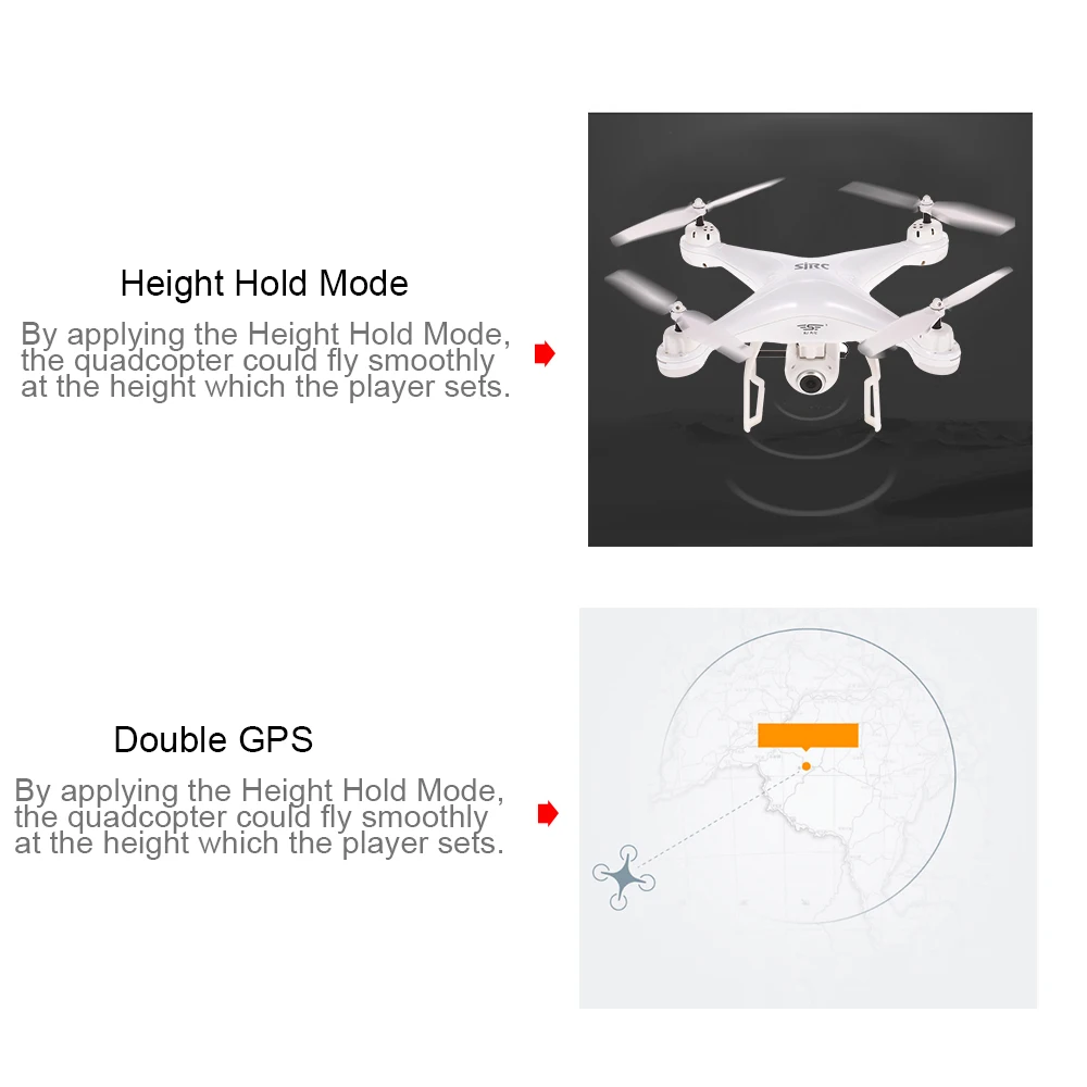S20W1080P(GPS) 720P 1080P HD Adjustable Camera Drone Wide Angle RTF Double FPV Selfie Drone GPS Positioning RC Quadcopter Dron (11)