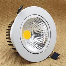 Яркий Диммируемый светодиодный светильник COB точечные потолочные светильники 3 Вт 5 Вт 7 Вт 10 Вт 12 Вт 15 Вт 20 Вт светодиодный потолочный встраиваемый светильник Внутреннее освещение