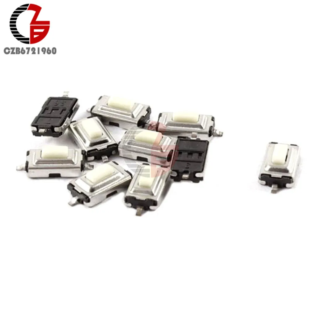 

100pcs 3X6X2.5mm Tactile Push Button Switch Tact Switches Mini Micro Switch 2-Pin SMD