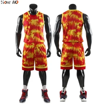 

HOWE AO Anti-pilling Basketball Jerseys Set Polyester Anti-wrinkle College Basketball Jerseys+Shorts Customized Prints