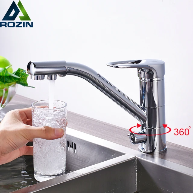 Best Quality Bright Chrome Kitchen Faucet Mixer Tap 360 Rotation Best Quality Bright Chrome Kitchen Faucet Mixer Tap 360 Rotation Water Purification Bathroom Crane Pure