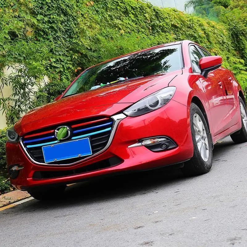 

Modified Automobile Automovil Body Window Grille Exterior Dashing Car Styling Mouldings Trim Sticker 14 15 16 17 FOR Mazda Axela
