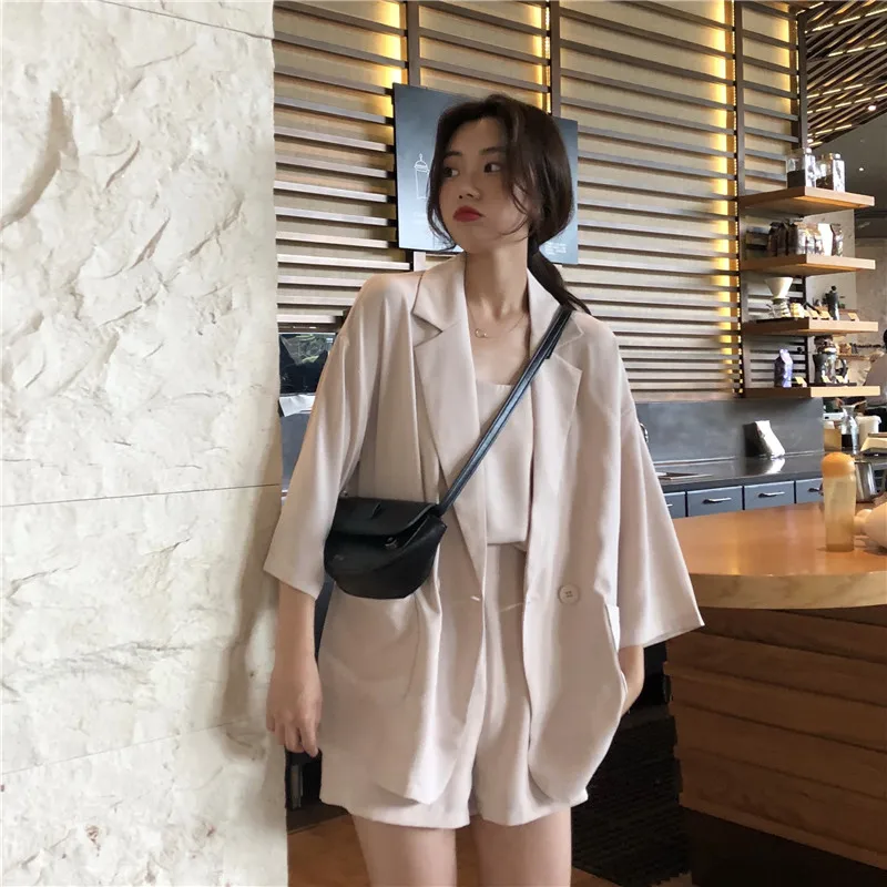 Блейзеры женские тонкие гладкие на одной пуговице тонкие простые Универсальные однотонные Kawaii корейский стиль блейзер для женщин s элегантное женское пальто
