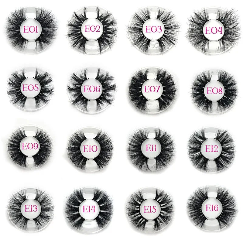 Mikiwi 25mm Mink Eyelashes 20/30/50 Wholesale 3D Mink Lashes round case custom packaging Label Makeup Dramatic Long Mink Lashes 4