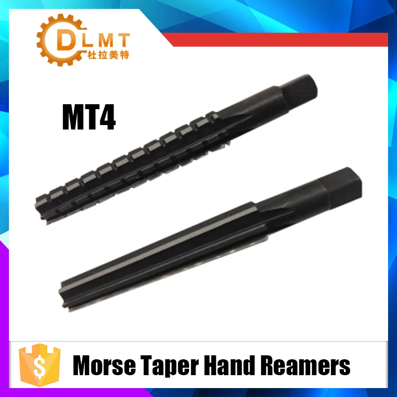 2pcs New Hand Reamers Set MT4 Steel Morse Taper Hand Reamers Set For