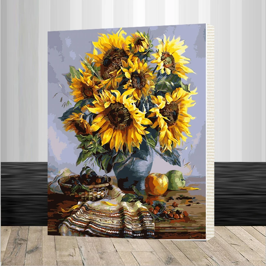 Diy oil painting adults paint by numbers kits by numbers acrylic 
