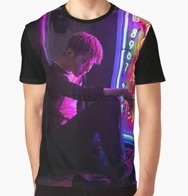 

All Over Print T-Shirt Men Funy tshirt SHINee TAEMIN MOVE Short Sleeve O-Neck Graphic Tops Tee women t shirt