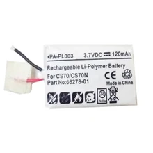 10 шт./партия TTVXO 66278-01 Аккумулятор для гарнитуры Plantronics CS70