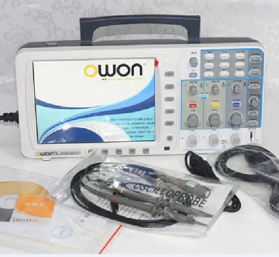 Newest low-noise OWON SDS8202 8" HD TFT Digital Oscilloscope 200MHz 2GS/s 10M | Инструменты