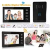 Видеодомофон 7 дюймов, беспроводной дверной видеодомофон с 2 мониторами, Wi-Fi, инфракрасная камера для квартиры ► Фото 3/6