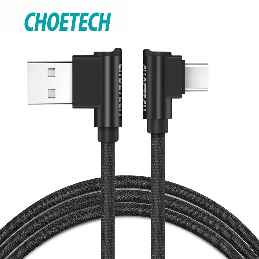 CHOETECH зарядный кабель для iPhone X 8 Plus 90 градусов Реверсивный usb type-C samsung Galaxy Note 9