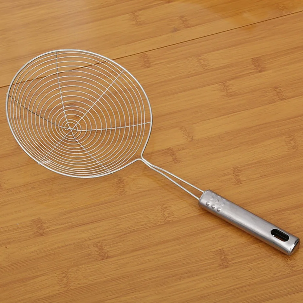 

Food Snack Fryer Strainer Stainless Steel Colander France Fried Frying Mesh Colander Filter Oil Drainer Kitchen Tool