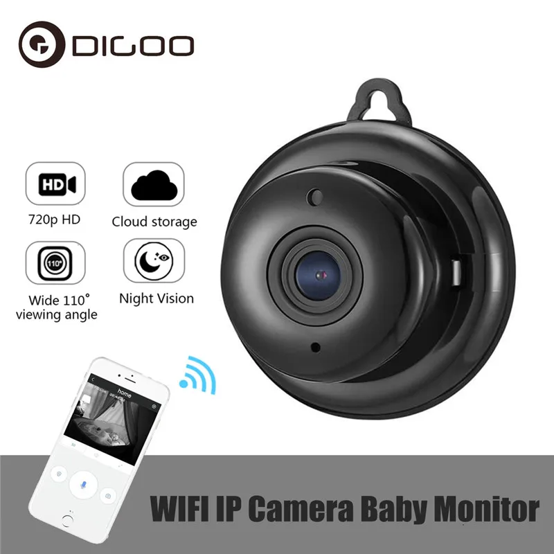 DIGOO DG-MYQ Облачное хранилище 720P Wi-Fi ночное видение мини аудио Умный дом Безопасность ip-камера Обнаружение движения сигнализация детский монитор