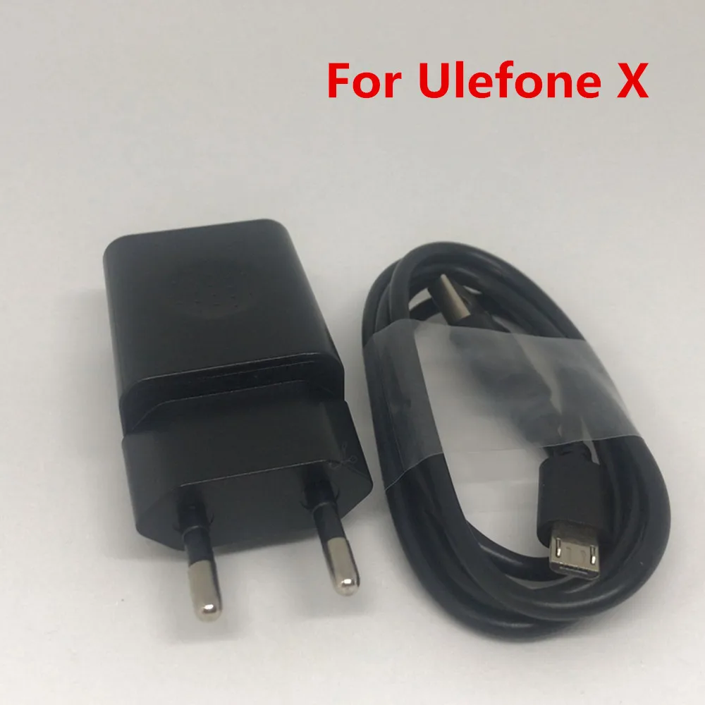 

New Original ULEFONE X USB Power Adapter 5V Charger EU Plug Travel Switching Power Supply+ Usb Cable Data Line
