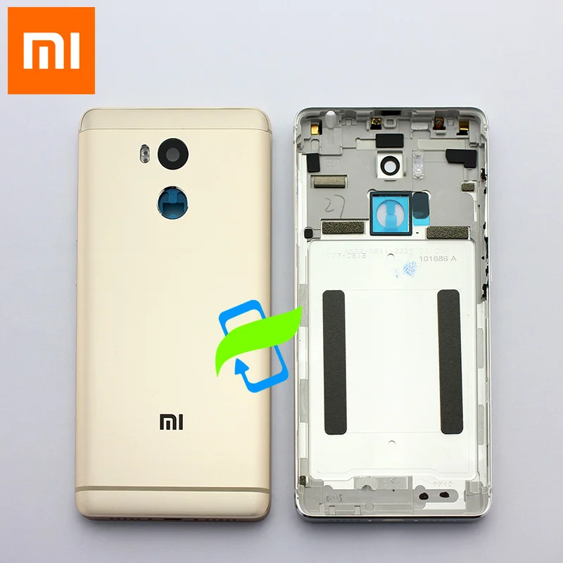 

Original Battery Back Cover For XIAOMI Redmi 4 Prime Rear Door Case Back Housing Redmi 4 Pro + Power Volume Buttons+Camera Lens