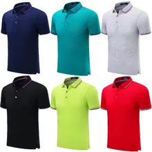 Однотонное Брендовое Мужское поло с коротким рукавом для бега для гольфа Стильная Спортивная одежда для мужчин для гольфа для фитнеса, волейбола polo 7912