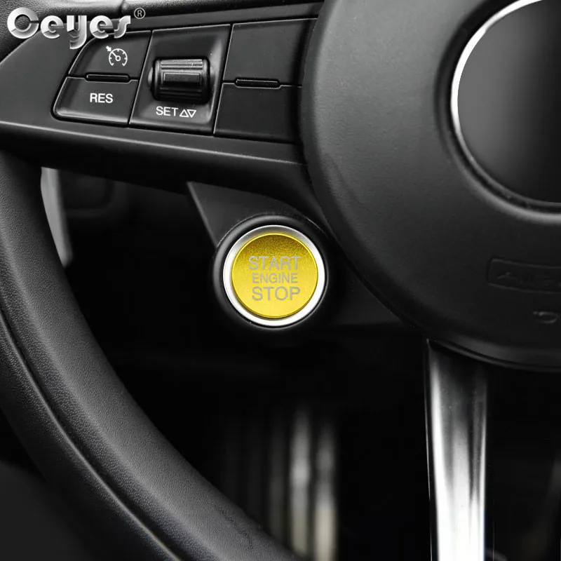 Car Start Engine Button Key Ring for ALFA ROMEO (2)