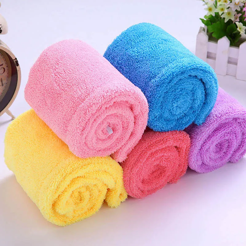 Полотенце для женщин, ванная комната, супер впитывающее быстросохнущее бархатное полотенце для волос, полотенце для ванной, сухая шапочка, однотонное полотенце, 5 цветов