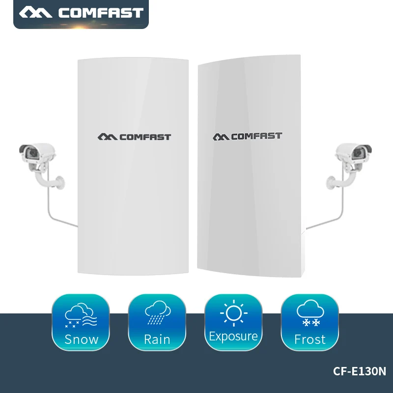 

2 PCS 2.4Ghz 300Mbps Point To Point Wireless Outdoor CPE Router Bridge Access Point 1*10/100mbps LAN WAN 15V Poe power adapter