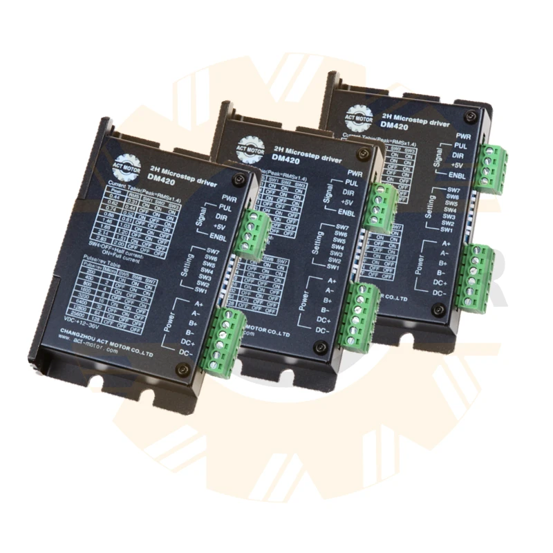 

Top Quality! ACT 3Axis Stepper Motor Driver DM420 36V 1.7A 128Micro+Breakout Board CNC Router for Nema11 16 17 Stepper Motor
