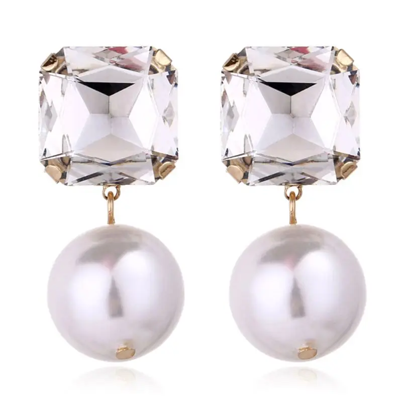 

Wedding Bridal Pearl Earrings Dangle Imitate Pendant Women Jewelry Lady High End Exquisite Earrings Christmas Gifts