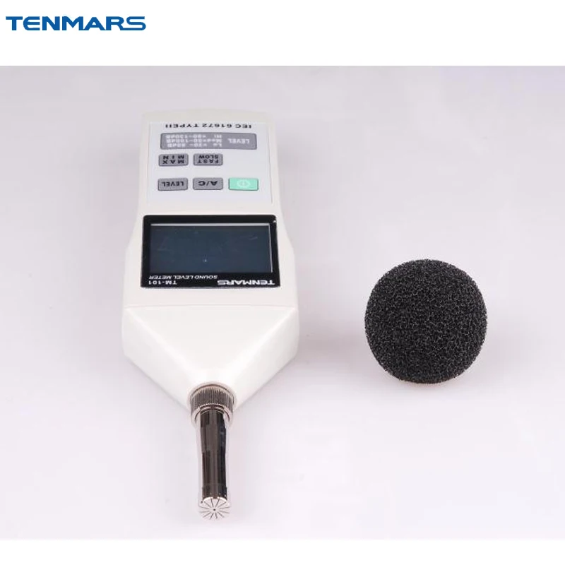 TENMARS TM-101 портативный измеритель уровня звука шумомер 30~ 130 дБ