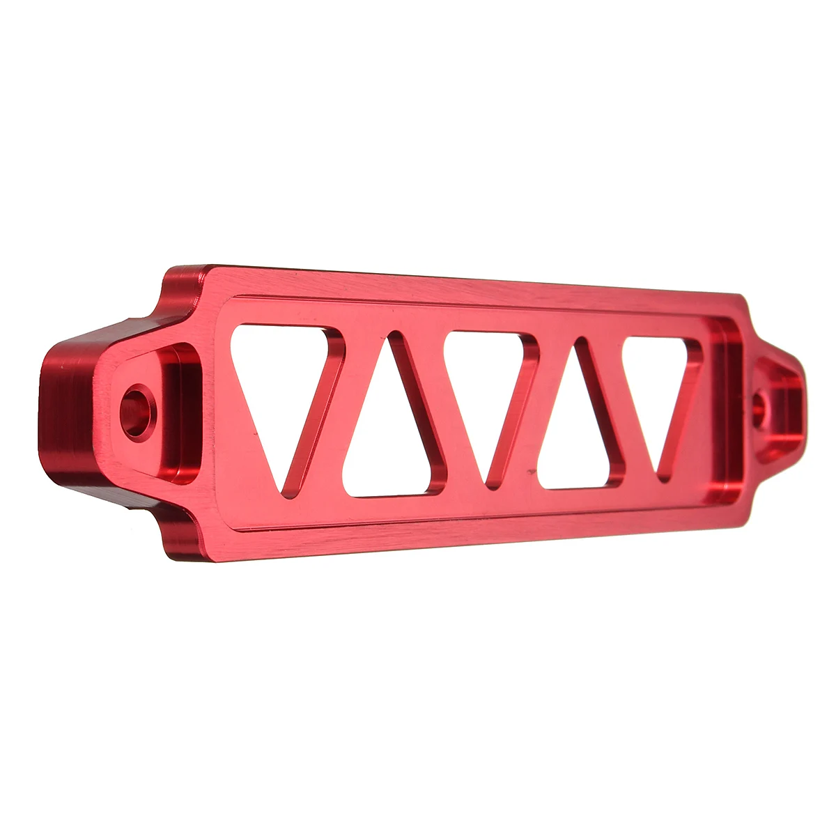 220MM//190MM RED BILLET ALUMINUM CAR BATTERY TIE DOWN MOUNT BRACKET BRACE BAR