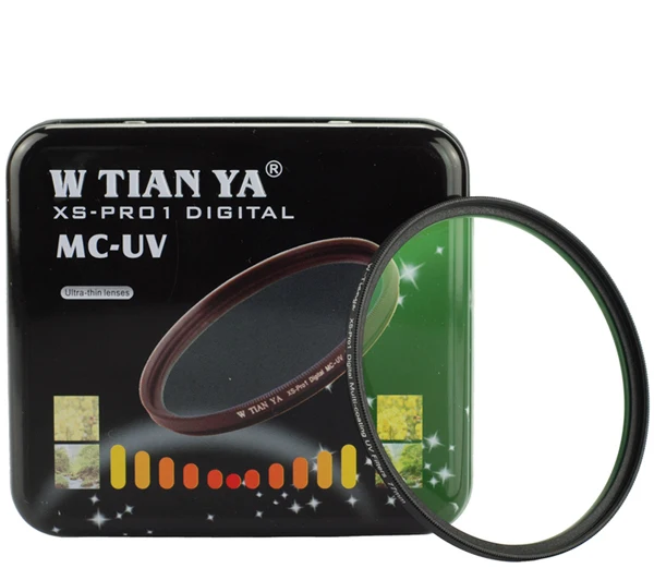 Ультратонкий фильтр для объектива WTIANYA 37 40 5 46 49 52 55 58 62 67 72 77 82 86 95 105 мм УФ-защита TIANYA