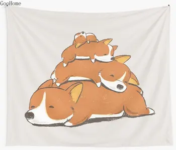 

Comfy Bed - CORGI Wall Tapestry Beach Towel Polyester Blanket Yoga Shawl Mat