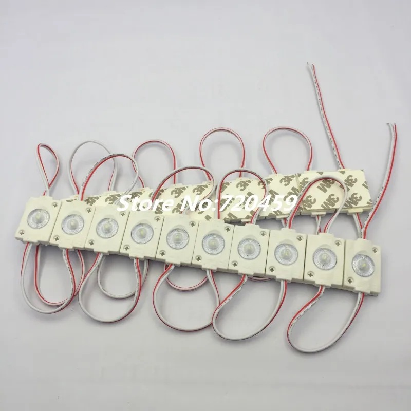 20 штук супер яркий DC12V Светодиодный модуль 3030 SMD 1.5 Вт с выпуклая линза светодиодный модуль света для вывесок рекламы