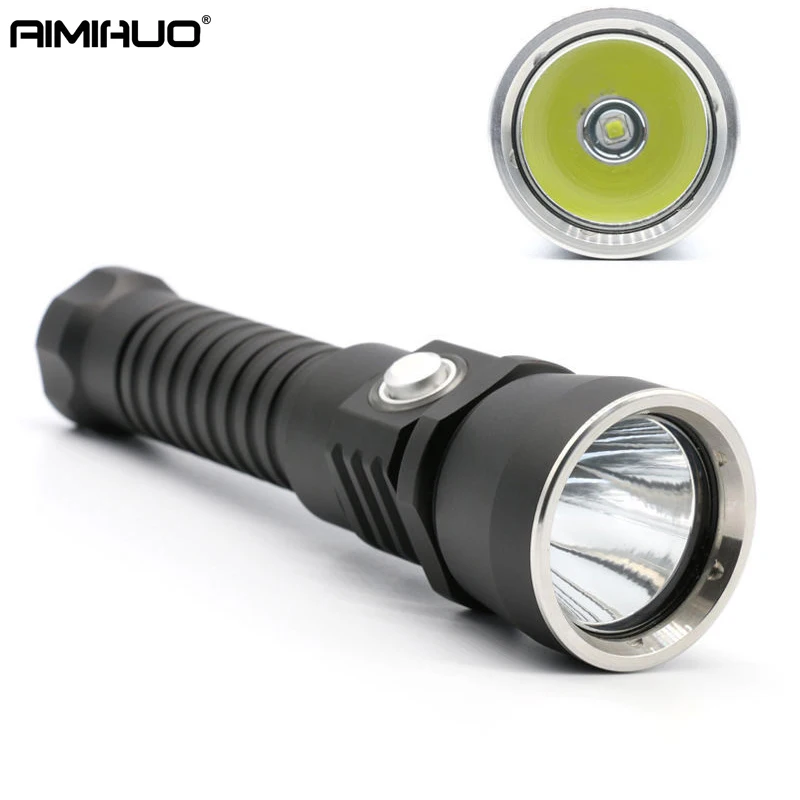 

AIMIHUO LED Flashlight Diving Light Torch strong light charge CREE L2 aluminum alloy Power Bank Flashlight LED Underwater Lamp