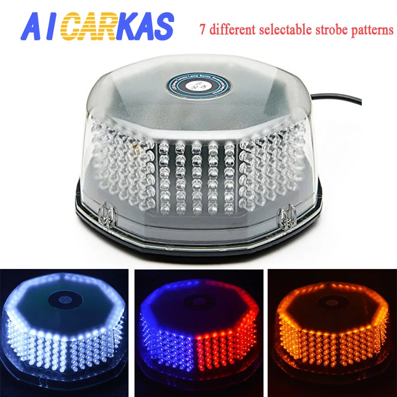 

AICARKAS 240 LED Truck Vehicle Car Roof Top Flash Strobe Emergency Warning Light Yellow Amber White Blue LED Series Twinkle Lamp