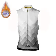 Жилеты для велоспорта без рукавов трикотажные зимние теплые флисовые MTB Одежда для велоспорта велосипедный жилет Джерси Ropa Maillot велосипедный жилет