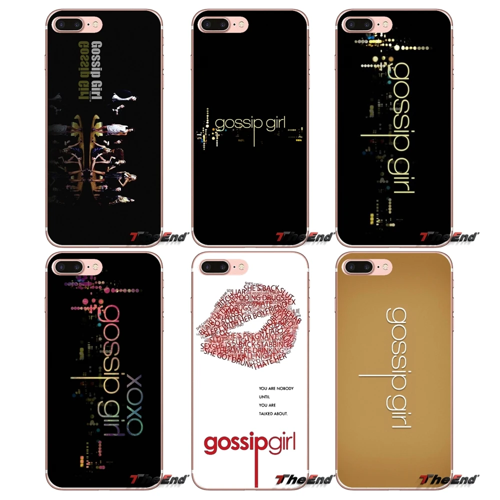 Силиконовый чехол из пастельного ТПУ с логотипом Gossip girl для Sony Xperia Z Z1 Z2 Z3 Z5 compact M2 M4