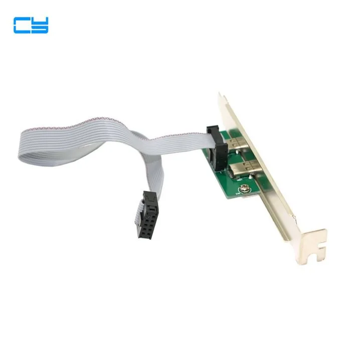 Двойной порт USB 3 1 Тип C USB-C Женская материнская плата 2 0 9-контактный кабель с