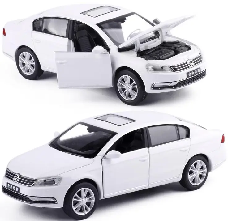 

1:32 alloy pull back car toys, high imitation Magotan model toys, metal castings, music flash toy vehicles, free shipping