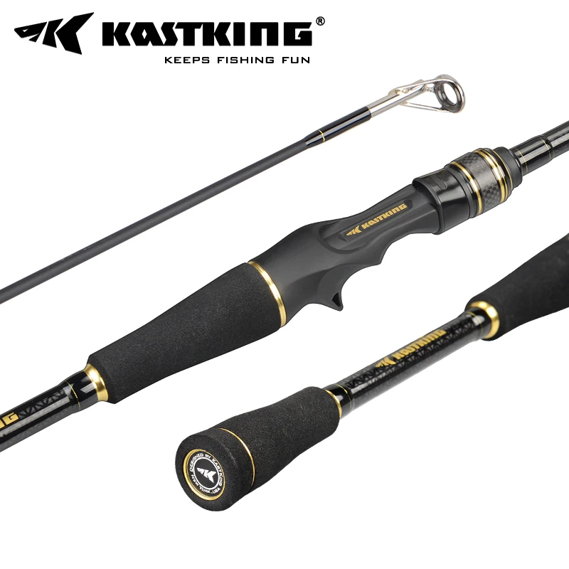 

KastKing Stealth Carbon Casting Fishing Rod Fuji Guides Toray 30-Ton Carbon Blanks 1.98M 2.13M M MH ML Power Fast Action Pole