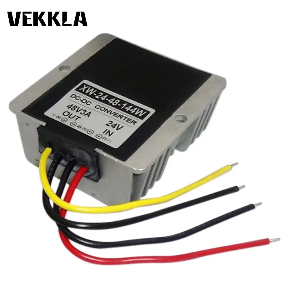 Водонепроницаемый ударопрочный дизайн DC 24V к 48V 3A 144W повышающий блок питания