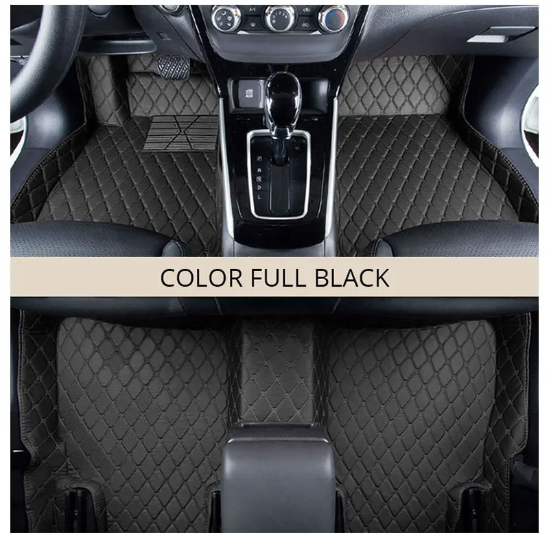For LHD Nissan Qashqai J11 2017 2016 2015 2014 Car Floor Mats Rugs Auto Rug Covers Car-Styling Custom Leather Covers Accessories