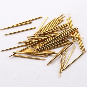 

PA50-B Circuit Board Test Probe Nickel Plated Needle Length 16.35mm Metal Spring Thimble 100 Pcs / Package Spring Test Probe