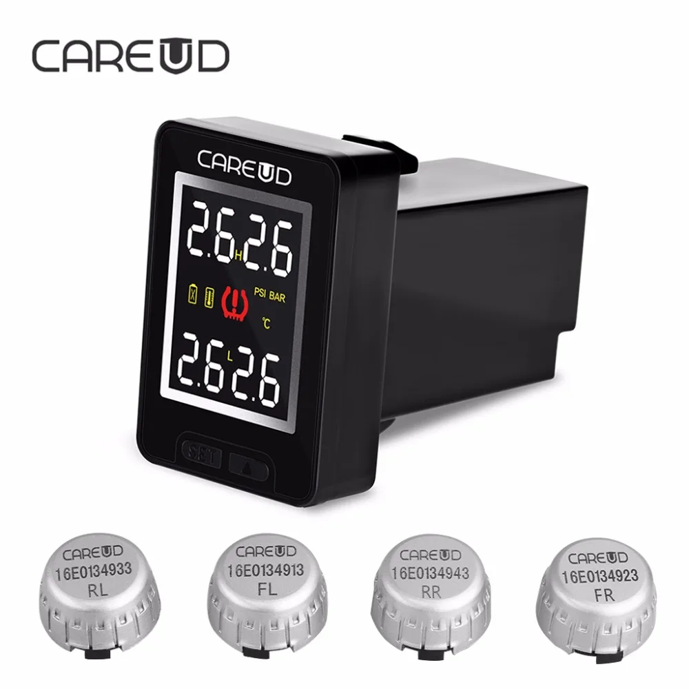 CAREUD U912 Tire Pressure Monitoring Alarm System with 4 External