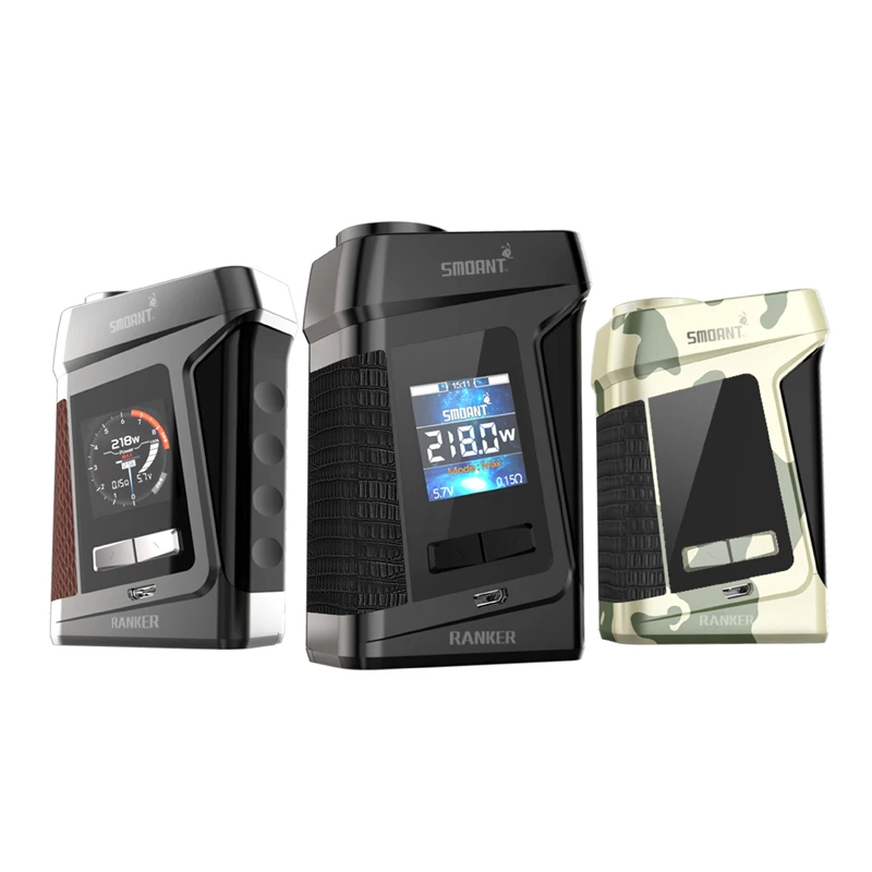 Оригинальный smoant Ranker 218 Вт TC коробка мод электронная сигарета vape 1 3 дюймовый TFT